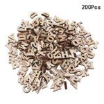 100/200pcs 15mm DIY Doodle Educational Toy Small Natural Wooden Slice Scrapbooking Embellishments DIY Craft (English Letters)