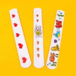 12 Pcs DIY Blank Slap Bracelets Party Favors Easter Gifts for Kids Art Craft Kindergarten