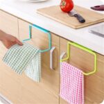 1PC Kitchen Organizer Towel Rack Hanging Holder Bathroom Cabinet Cupboard Hanger Shelf For Kitchen Supplies Accessories
