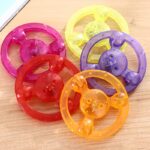 1pc Flash Pull Line Led Flywheel Hot Fire Wheel Glow Flywheel Whistle Creative Classic toys for Children Gift