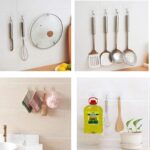 20Pcs Transparent Strong Self Adhesive Door Wall Hangers Hooks Suction Heavy Load Rack Cup Sucker for Kitchen Bathroom