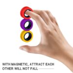 3pc Fidget Toys Anti-stress Magnetic Rings Magnetic Bracelet Ring Unzip Toy Magic Ring Props Tools Decompression Toys Magnetic