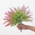 Artificial Plants Eucalyptus Grass Plastic Ferns Green Leaves Fake Flower Plant Wedding Home Decoration Table Decors