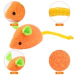 Catnip Cat Toy Soft Fleece Plush Simulation Mouse Catnip Seeds Toy Teeth Cleaning Interactive Funny Palying Toys for Cats Kitten
