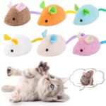 Catnip Cat Toy Soft Fleece Plush Simulation Mouse Catnip Seeds Toy Teeth Cleaning Interactive Funny Palying Toys for Cats Kitten