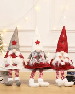 Christmas Faceless Gnome Santa Xmas Tree Hanging Ornament Doll Decoration For Home Pendant Gifts Drop Ornaments Party Supplies