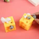 Cute Mouse Cheese Mouse Creative Tricky Scary Pinch Music Educational Decompression Toy Stress Relief Toy Детские Игрушки