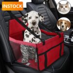 DEKO Dog Car Seat Cover Folding Hammock Protector Pets Carriers Mesh Hanging Bags Caring Cat Basket Pets Mat For Travel