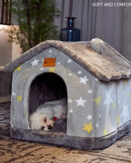 Dog Bed House Winter Warm Small Dog Teddy Cat Bed All Seasons Universal Removable and Washable Dog House Bed Pet Supplie