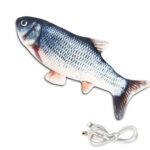 Fast Shipping New Hot Simulation Fish Electric Swing Fish Jumping Fish Simulation Carp Grass Carp Pet Cat Toy Usb Electric Fish