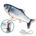 Fast Shipping New Hot Simulation Fish Electric Swing Fish Jumping Fish Simulation Carp Grass Carp Pet Cat Toy Usb Electric Fish