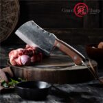Grandsharp Forged Clad Steel Handmade Boning Knife Chef Knife Slicing Knife Butcher Cleaver Kitchen Knives Meat Cleaver Kitchen