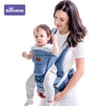 SUNVENO Baby Carrier Front Facing Baby Carrier Comfortable Sling Backpack Pouch Wrap Baby Kangaroo Hipseat For Newborn 0-36 M